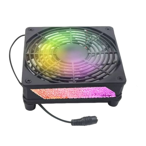 120mm 12V LED Light Cooling Fan LED Light Sync Temperature Control 12cm Quiet Case Fan for PC Chassis CPU Radiators