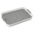 thumbnail image 3 of Small Pet Litter Box For Guinea Pigs Rabbits Hamsters Detachable Training Tray With Removable Grid Abs Plastic Easy Clean White Blue Green 27X18.5X4Cm 36.5X24.5X4.9Cm F, 3 of 10