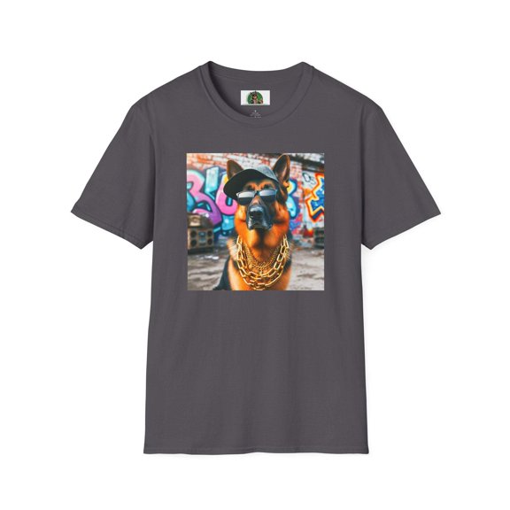 German Shepherd gangster shirt
