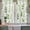 White, variant on Green Leaves Tier Curtains 24 Inch Length, Summer Botanical Farmhouse Leaf Watercolor Cafe Short Curtains for Bathroom Over Sink, Small Kitchen Curtain Light Filtering Drapes 2 Panels 27.5"Wx24"L