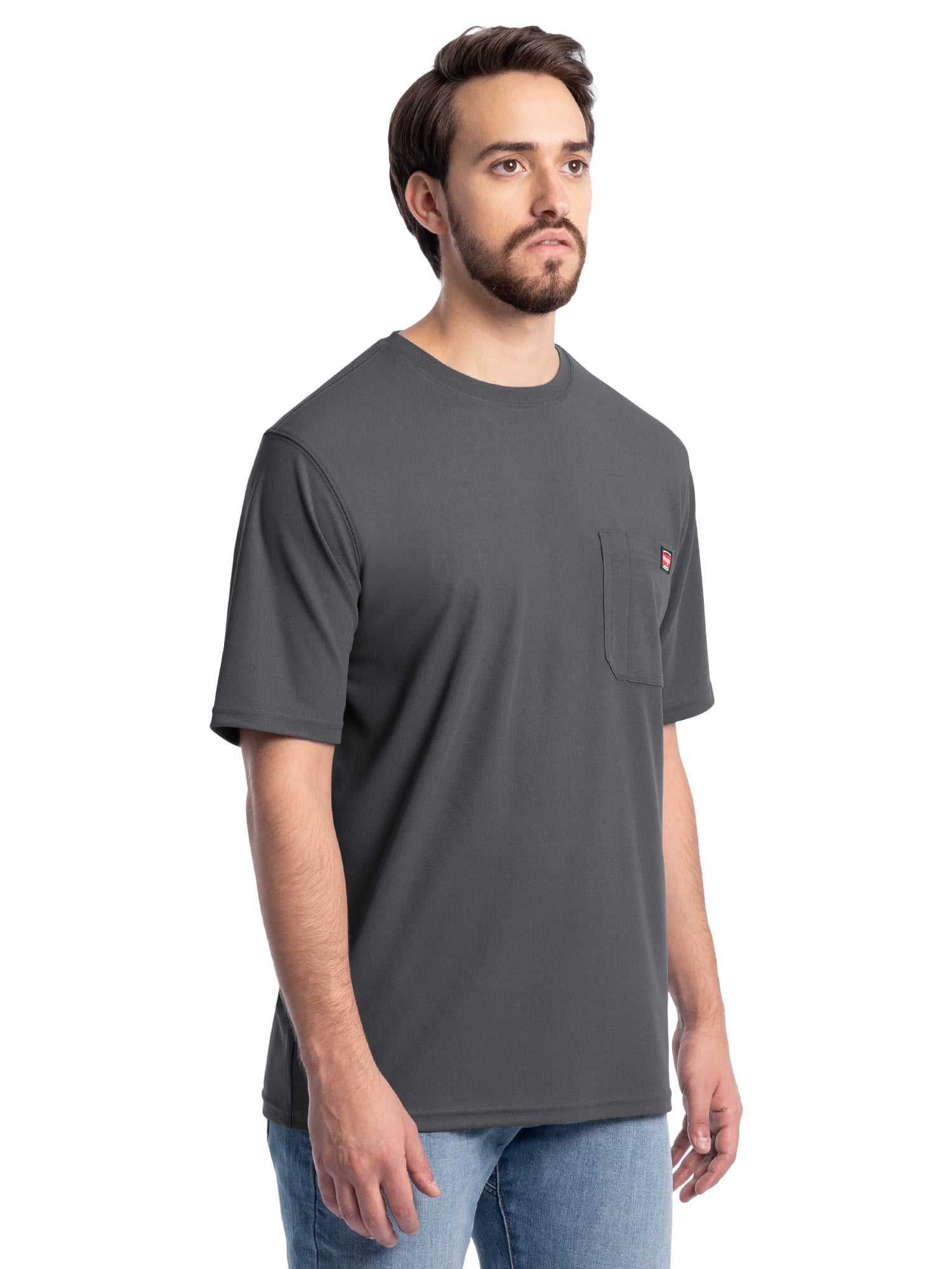 Wrangler Workwear Men's Short Sleeve UPF40 Performance Tee, Size S-3XL and XLT-2XLT