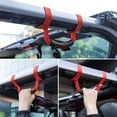 thumbnail image 2 of 4 manijas de agarre con barra antivuelco, mango rojo para Jeep Wrangler YJ TJ JK JKU JL JLU Sports Sahara Freedom Rubicon X y Unlimited 1955-2021 2022, 2 of 5