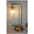 thumbnail image 2 of Hampton Bay Frazier 21.5 in. Antique Brass Table Lamp with USB Port, 2 of 6