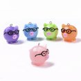 thumbnail image 2 of U8MO 5pcs Resin Cute Pig Pendants Animal Dangle Charms DIY Craft With Loop 28x24mm, 2 of 3