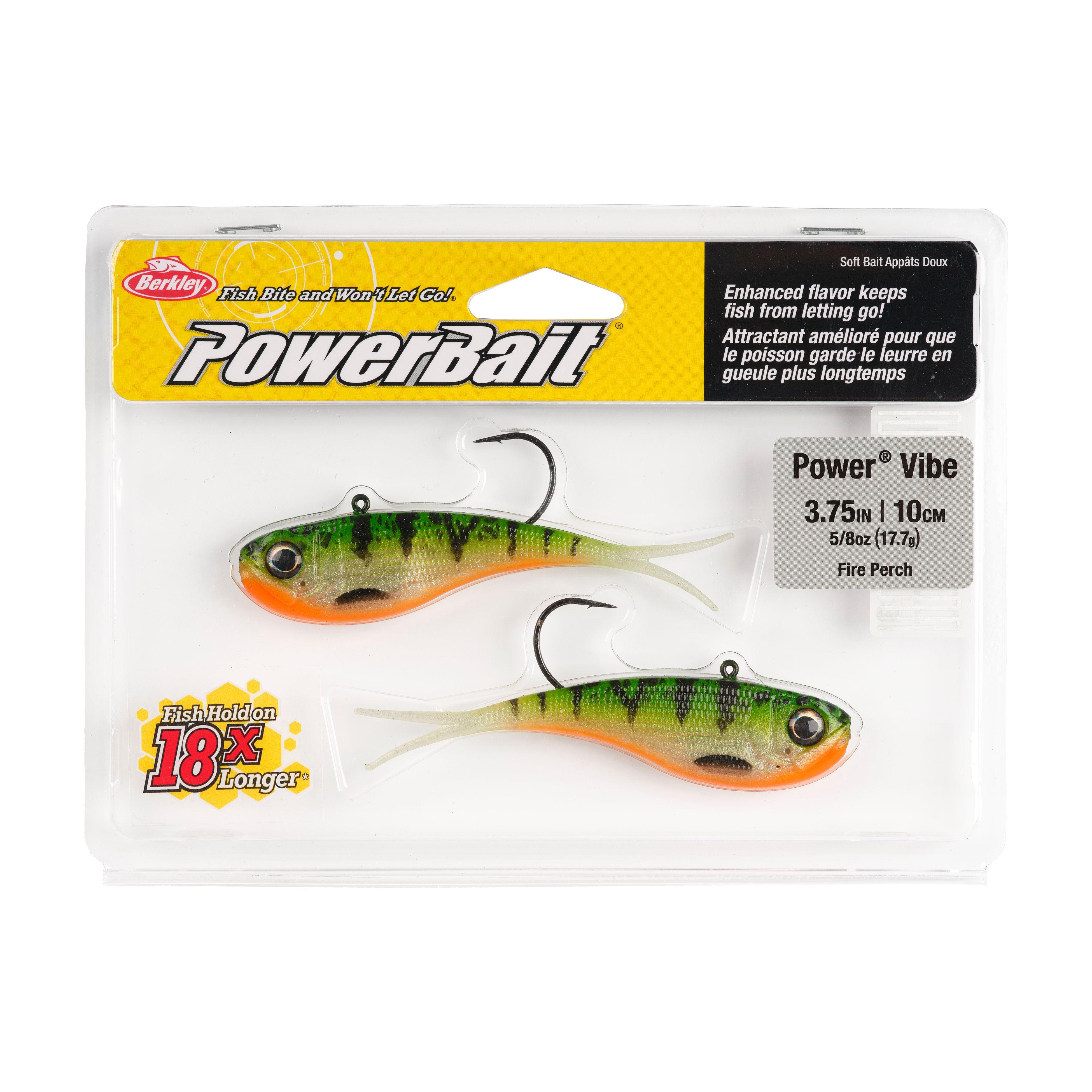 Berkley PowerBait® Power® Vibe, 3.75 in, Fire Perch
