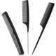 thumbnail image 1 of Comb, 3 Pcs Hair Comb, Fine Hair Comb, Tail Comb, Carbon Fiber Comb, Anti-Static Tail Comb, Salon Hair Comb, Rat Tail Comb Pintail Comb Men's Comb, 1 of 5