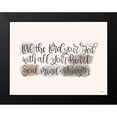thumbnail image 2 of Imperfect Dust 14x12 Black Modern Framed Museum Art Print Titled - Love the Lord, 2 of 5