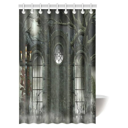 Pop Fantasy Shower Curtain Moon Halloween Ancient Historical