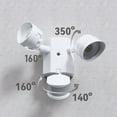 thumbnail image 5 of 4 Pack 30W Dual-Head LED Security Light with GFCI Outlets, Motion Sensor & Dusk to Dawn Floodlight, Wet Location, 5000K Daylight, ETL Listed, White, 5 of 9