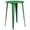 Green, variant on Bowery Hill Metal Patio Bistro Table in Black