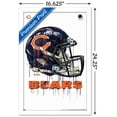 thumbnail image 3 of NFL Chicago Bears - Drip Helmet 20 Wall Poster, 14.725" x 22.375", Framed, 3 of 3