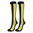 thumbnail image 3 of Chaussettes de Compression 20-30mmhg Longueur Genou Chaussettes de Sport Cyclisme Unisexes Bas de Course pour Bas Sport Unisexes Course Cyclisme, Noir Jaune, G/TG, 3 of 8