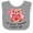 Heather and White, variant on Inktastic My Great Grandpa Loves Me Bear and Hearts Boys or Girls Baby Bib