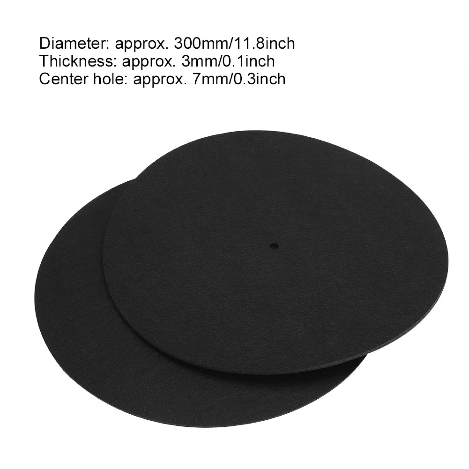 2 Tapis Feutre Pour Tourne-disques - 30x30 Cm, Antidérapant, Antistatique - Pour Platine Vinyle, Protection Des Disques - 4