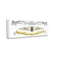 thumbnail image 2 of Stupell Industries When The Flower Blooms Honey Bee Banner Quote Graphic Art Gallery Wrapped Canvas Print Wall Art, Design by Deb Strain, 2 of 5