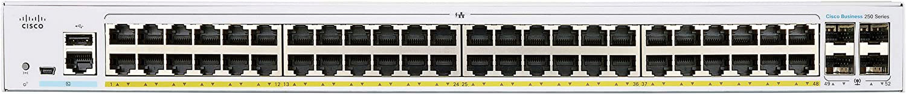 Restored Cisco CBS250-48PP-4G Business 250 Series 48-Port Smart Ethernet Switch (Refurbished)