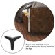 thumbnail image 2 of 4 Uds. De muebles para patas de gabinete, patas de soporte triangulares, patas para sofá, patas para cama, 2 of 5