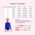 thumbnail image 7 of Xnihocha Girls Rhythmic Gymnastics Dance Unitard Ballerina Outfit Bodysuit Figure Ice Skating Dancewear Blue 12, 7 of 7