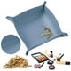 thumbnail image 1 of Caja Almacenamiento Cuero Nórdico Ins Bandeja Almacenamiento Llaves Escritorio Caja Almacenamiento Cosméticos Y (25x25cm) Color Sólido Azul Amazonas, 1 of 9
