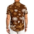 thumbnail image 7 of HAJWOH Hawaiian Shirt for Men Casual Button Down Short Sleeve Summer Beach Shirts Loose Fit Floral Print Tropical Tops, 7 of 7