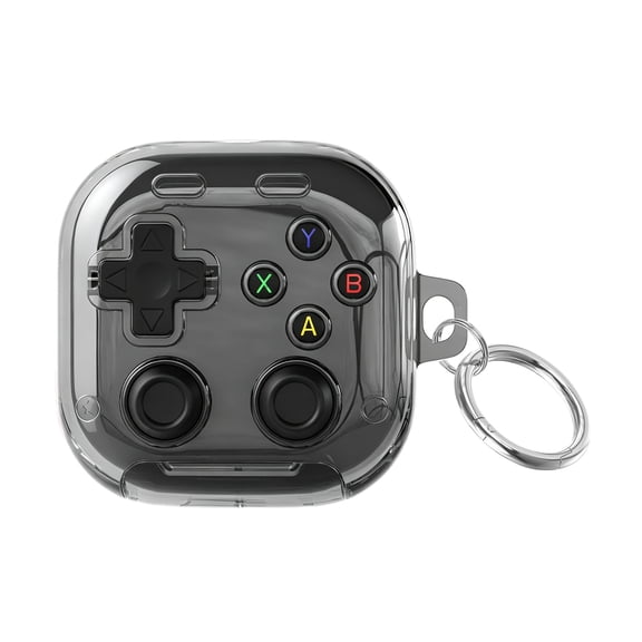 Transparent TPU Protective Case for Samsung Galaxy Buds4/Buds4 Pro – Secure Locking, 3D Pressure-Relief Buttons, Doubles as Phone Stand, with Hook