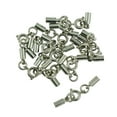thumbnail image 1 of AMLESO 12 Pcs Ressort Rond Fermoir Tube Cloche Embouts Bijoux DIY 4mm, 1 of 6