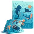 thumbnail image 1 of Funda para tablet FINTIE para iPad 11" y 10,9" giratoria 360° azul, 1 of 9