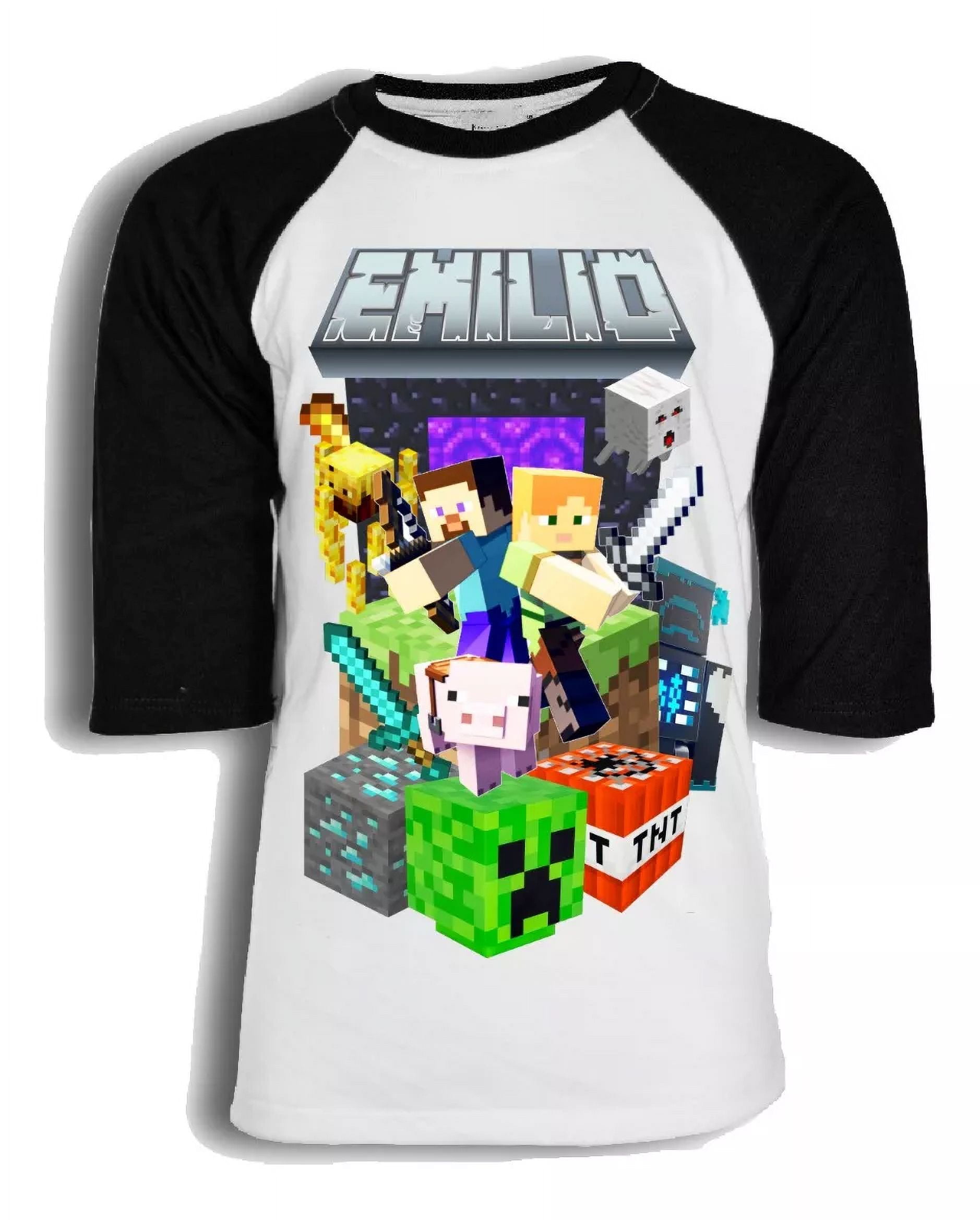 Playera Minecraft (minecraft Videojuego) Personalizada