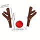 thumbnail image 3 of 3pcs/set Christmas Car Reindeer Antlers And Red Nose Decoration Set, Christmas Car Ornaments, Christmas Party Supplies,car Decor, 3 of 4