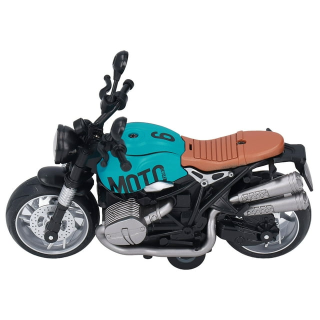 Ccdes Motorcycles Toy, Turnable Handlebars Improve Hand Eye Coordination Pull Back Motorcycle Toy For Indoor For Girls