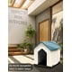 thumbnail image 4 of RED VELVET Casa Perro Casetas de Plástico Exteriores, Resistente al Agua y Clima,Fácil de Montar, Jardín, Patio y Exterior (Azul, Mediana), 4 of 6
