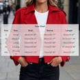 thumbnail image 3 of Mifsaly Womens Cropped Trench Coat Notched Lapel Double Breasted Fall Jackets Trendy 2026 Classic Daily Outdoor Dating Wedding Party Work Office Casual Outfits Red,L, 3 of 6