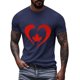 thumbnail image 3 of Camisas de Manga Corta para las Mujeres Impresión de Manga Corta Cuello Redondo, Camisa Casual de Poliéster para las Mujeres, Lavado de Manos, 3 of 8