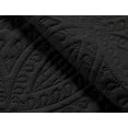 thumbnail image 3 of Chezmoi Collection Austin 3-Piece Oversized Bedspread Coverlet Set, Black, Queen, 3 of 5