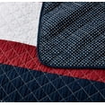 thumbnail image 4 of Chezmoi Collection 2-Piece Cotton Patchwork Striped Quilt Set, Solid Polka Dot Candy Stripe Lightweight Reversible Bedspread Set, Twin Size, 4 of 7