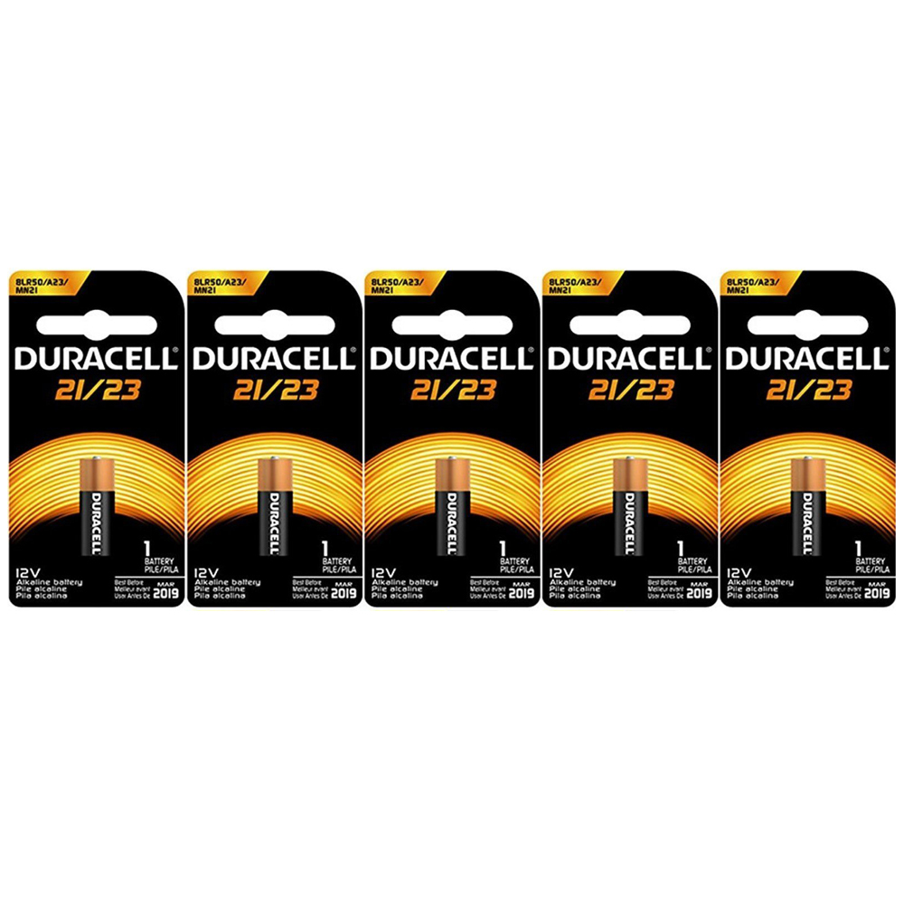8 Batterie Duracell MN21 A23 23A | 12V | 4 Blister Da 2 | Lunga Durata