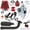 Red, variant on Predator 212 Stage 2 Kit with VM22 Carburetor Exhaust Pipe Muffler Replacement for 224cc 196cc 6.5HP Engine Coleman CT200U BT200X CT200U-EX Baja MB200 Mini Bike Go Kart Parts Throttle Assembly Red