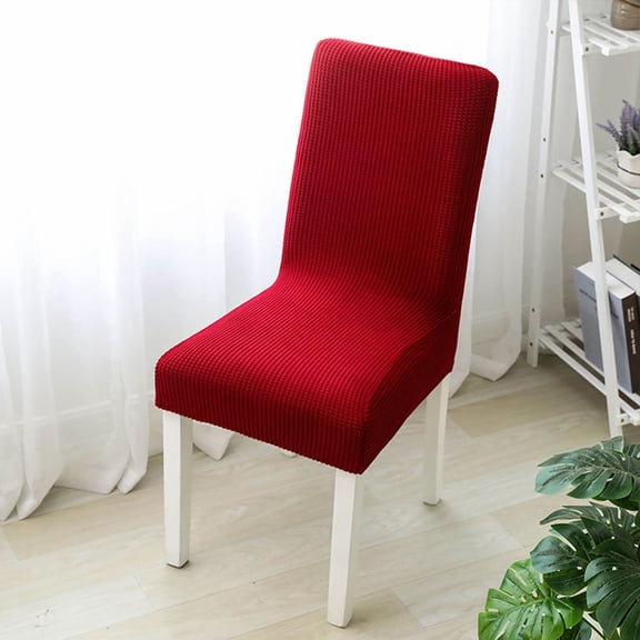 weibbin Elastic Stretch Chair Covers, 1PC, Spandex Dining Room Kitchen Seat Slipcovers, Waterproof Stain Resistant, Fit Most Chairs, Easy Install