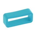 thumbnail image 4 of Unique Bargains Watch Band Strap Loops Silicone for 19mm Width Watch Band, Turquoise Blue 4 Pack, 4 of 5