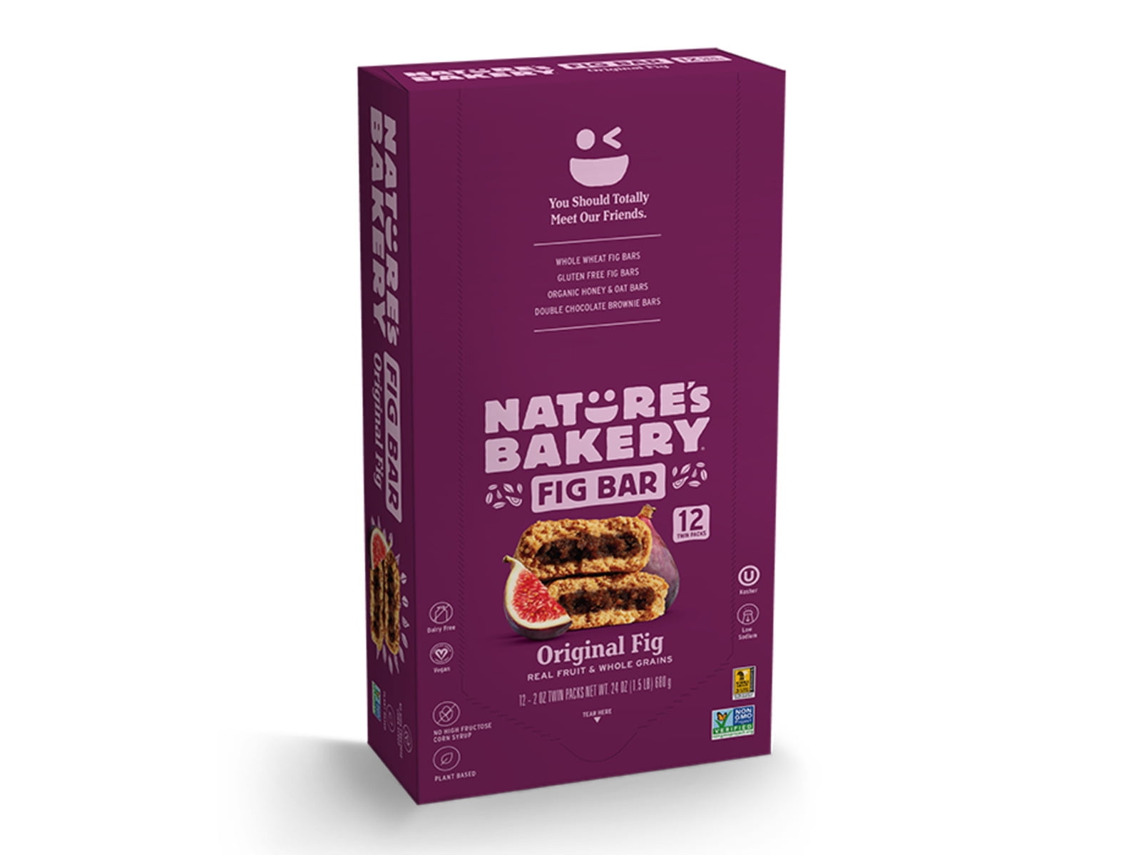 Nature's Bakery Original Whole Wheat Fig Bars, 12 Count Box