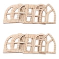 thumbnail image 4 of OFFIGAM 25pcs Miniature Wooden Door and Window Set Unfinished Door and Window Set DIY Craft for Garden Patio and Balcony Decoration, 4 of 11