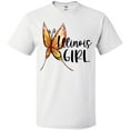 thumbnail image 3 of Inktastic Illinois Girl- Butterfly T-Shirt, 3 of 5