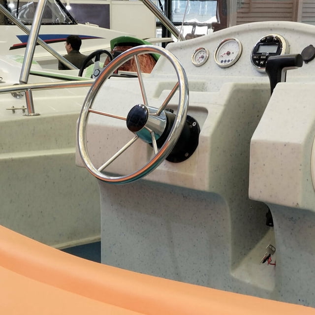 Barco 15-1/2in 5 Spoke 10 Grados Accesorios de Botes Marinos de Acero inoxidable de acero inoxidable