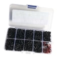 thumbnail image 4 of DYNWAVECA Badminton Racket Grommets Assortment Kit with Single Double Hole Lightweight Professional for Racket Repair 9 Different Sizes Black, 4 of 10