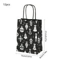 thumbnail image 3 of CuiLiyq 12 Pcs Christmas Black Gift Bags with Silver Bronzing, Christmas Wrapping Bags with Handles, Xmas Gift Bags for Holiday Party Favors and Decor Supplies (Christmas Balls), 3 of 6