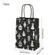 thumbnail image 3 of Adornos navideños, regalos navideños, bolsas de regalo navideñas, bolsas de mano con estampado de Papá Noel, bolsas de papel para empaquetar dulces para fiestas navideñas, bolsos de papel, 3 of 6