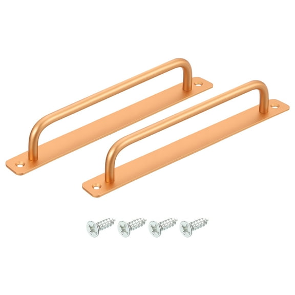 Uxcell 2Pack Barn Door Handles, 224mm / 9 Inch Hole Center Sliding Gate Door Pull Handle for Wardrobe Closet (Gold)