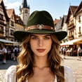 thumbnail image 2 of Premium Felt Cowboy Hat with Cattleman Crease Wide Brim Shapeable Western Hat for Men Women Cowgirl Rodeo Daily Wear, 2 of 5