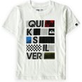 thumbnail image 1 of Camiseta gráfica Quiksilver Stonesteps para niños blanco 5, 1 of 1