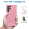 thumbnail image 5 of JETech Slim Fit Case for Samsung Galaxy S22 Ultra 5G 6.8-Inch, Thin Phone Cover with Shock-Absorption and Carbon Fiber Design (Pink), 5 of 7